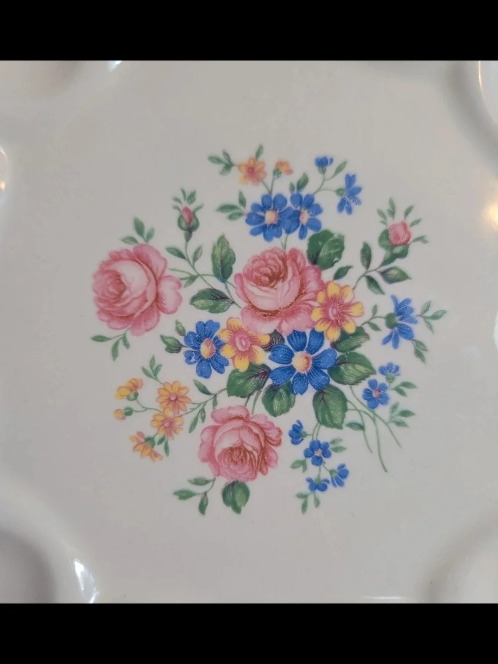 Vintage 1940s E&R American Artware Deviled Egg Plate Floral